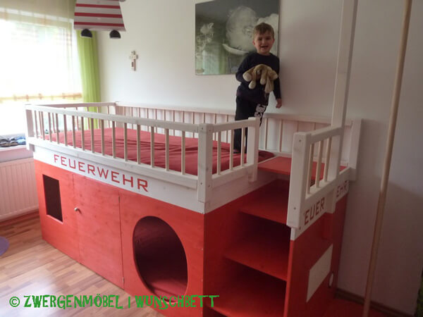 wunschbett kinderbett hochbett feuerwehrbett