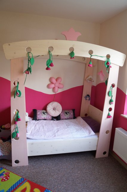 Himmelbett in Rosa