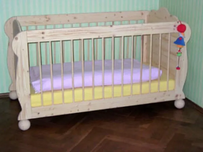 Babybett Tischler Massivholz